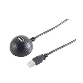 S-Impuls USB-auf-1x USB Dockingkabel - USB 2.0 - bis 0,5A - Schwarz - 1,5 m