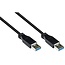 USB-zu-USB-Kabel - USB 3.0 - 0,9A - Schwarz - 1,8 Meter