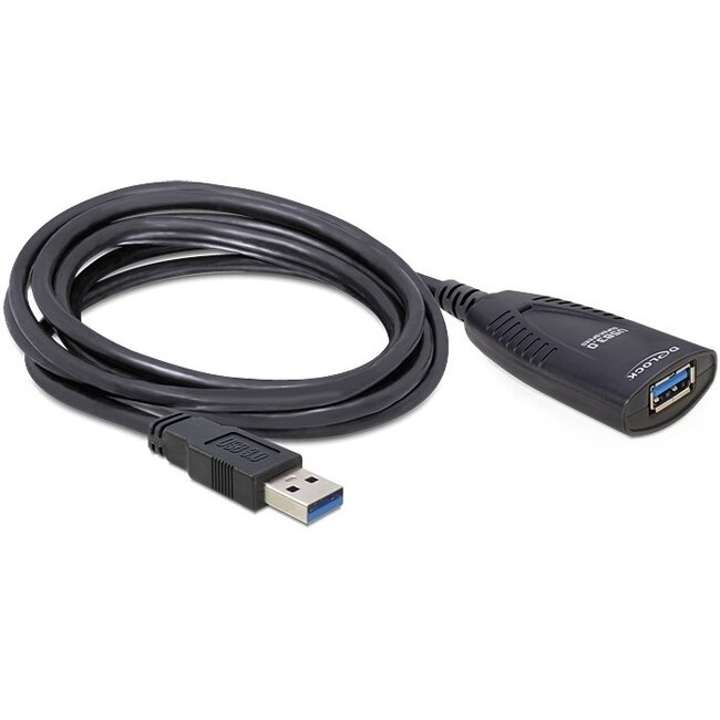 DeLOCK Aktives USB 3.0 Verlängerungskabel - 5 Meter - bis 0,9A