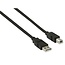 USB-A auf USB-B Kabel | USB 2.0 | 10W | Schwarz | 0,5 Meter