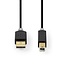 Nedis USB-zu-USB-B Kabel - USB 2.0 - bis 2A - Schwarz - 2 Meter