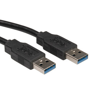 Roline USB-zu-USB-Kabel USB 3.0 UL-zertifiziert 3m Schwarz 2A