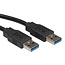 USB-zu-USB-Kabel USB 3.0 UL-zertifiziert 3m Schwarz 2A