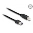 Easy USB-A auf USB-B Kabel - USB 2.0 - bis 2A / Schwarz - 3 Meter