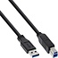 USB-A auf USB-B Kabel - USB 3.0 - bis 2A / Schwarz - 5 Meter