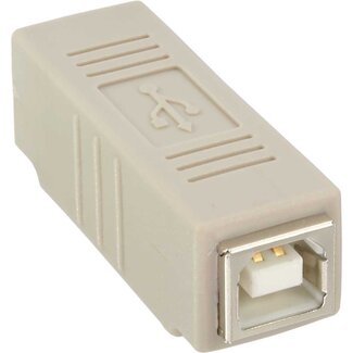 InLine USB-B (m) - USB-B (m) Kupplung - USB2.0 / Beige