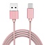 Orico USB-C auf USB-A Nylon Kabel - USB 2.0 - bis 3A / Rosa - 1 Meter