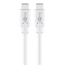 USB-C Kabel | USB 3.0 5 Gbps | PD 60W | 4K 60Hz | Weiß | 0,5 m