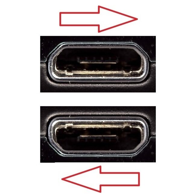 USB Micro B Winkelstecker auf USB-A Kabel - USB 2.0 - bis 2A / Schwarz - 1 Meter