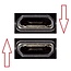 USB Micro B Winkelstecker auf USB-A Kabel - USB 2.0 - bis 2A / Schwarz - 1 Meter