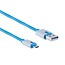 USB Micro-B zu USB-A Kabel - USB 2.0 - bis 2A / Blau - 2 Meter