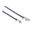 USB Micro-B auf USB-A Kabel - USB 2.0 - bis 2A / Jeansblau - 2 Meter