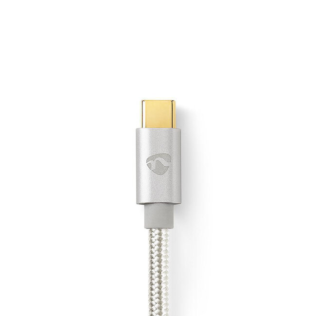 Nedis Premium USB Micro B auf USB-C Kabel - USB 2.0 - bis 2A - Aluminium - 3 Meter