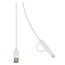 8-Pin Lightning & Micro USB zu USB-A Kombi-Kabel - USB 2.0 - 3A - Weiß - 1 Meter