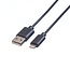 8-poliges Lightning-auf-USB-A Kabel - USB 2.0 - bis 3A / Schwarz - 0,15 m