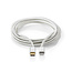 Nedis Premium 8-Pin Lightning auf USB-C Kabel - USB 2.0 - 20V/3A - Aluminium - 2 Meter
