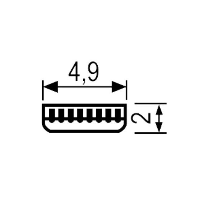 Kamera 8-Pin auf USB-A Kabel - USB 2.0 - bis 1A / Schwarz - 1,8 m