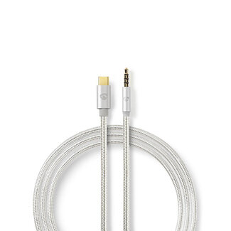 Nedis Nedis Premium USB-C auf 3,5mm Klinke Audiokabel – aktiv, Aluminium – 1 Meter