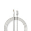 Nedis Premium 8-Pin Lightning auf 3,5mm Klinke Audiokabel Aluminium - 1 Meter