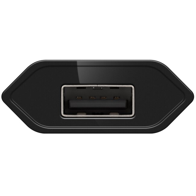 Goobay USB Heimladegerät 1 Port - gerade/flach - 1A / schwarz