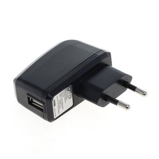 OTB USB-Heimladegerät 1-Port - Smart IC - 2A - Schwarz - Winkelstecker