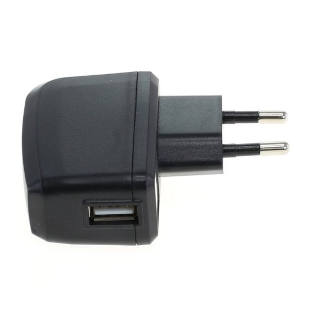 USB-Heimladegerät 1-Port - Smart IC - 2A - Schwarz - Winkelstecker