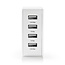 Nedis USB-Heimladegerät 4 Ports - 4,8A / Weiß