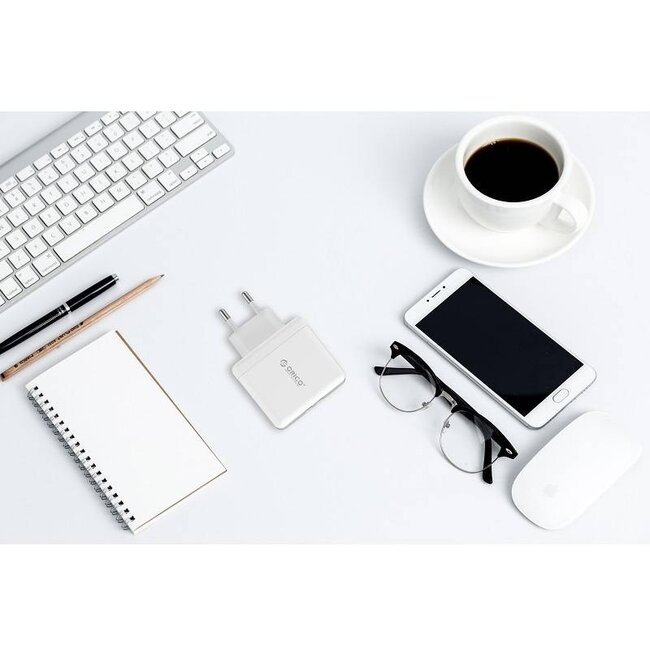 Orico USB Heimladegerät mit 2 Ports - Smart IC - 3A / Weiß