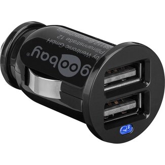 Goobay Goobay USB Auto-Ladegerät 2 Ports - 2,1A / Schwarz