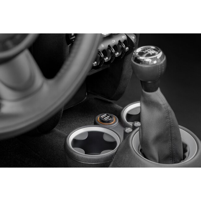 Goobay USB Auto-Ladegerät 2 Ports - 2,1A / Schwarz