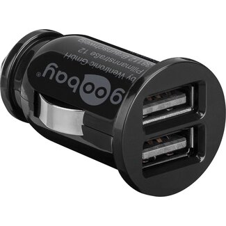 Goobay Goobay USB Auto-Ladegerät 2 Ports 3,1A Schwarz