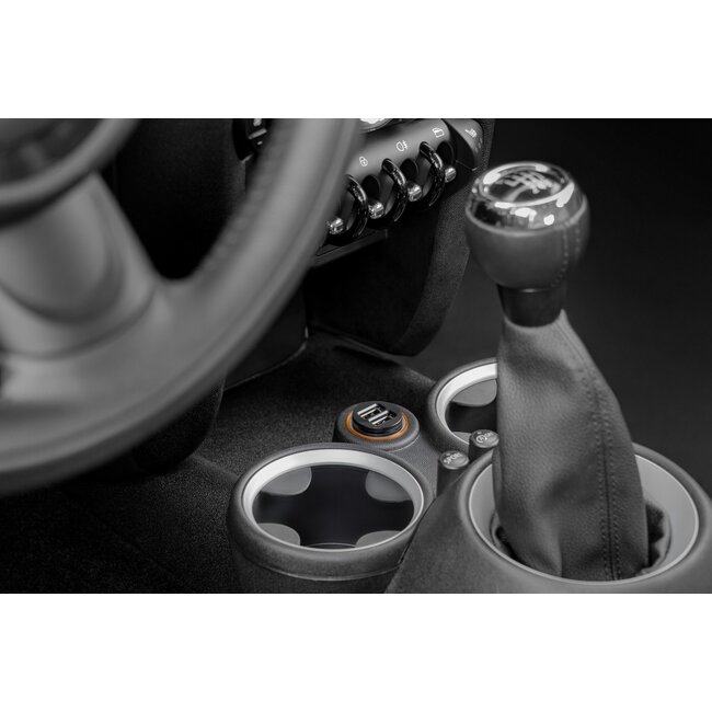 Goobay USB Auto-Ladegerät 2 Ports Smart IC 4,8A Schwarz