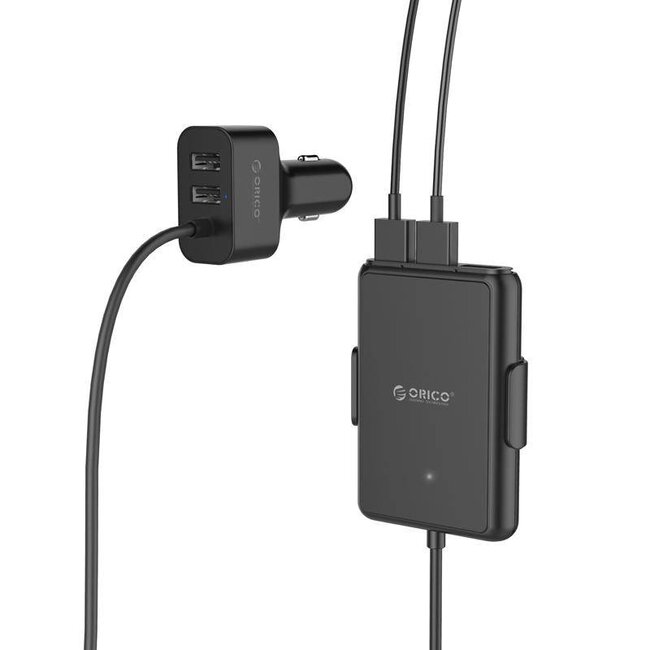 Orico 5-Port USB Auto-Ladegerät - Quick Charge 3.0 - Smart IC - 10,4A / Schwarz