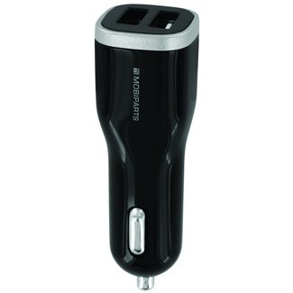 Mobiparts Mobiparts USB Auto-Ladegerät 2 Ports - Quick Charge 3.0 - 5A / Schwarz