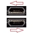 USB Micro B Auto-Ladegerät mit festem Kabel und rechtwinkligem Stecker - 1A / Schwarz - 1,1 m