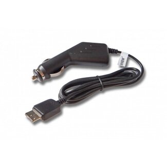 VHBW USB 3.0 Micro-B Autoladegerät mit festem Kabel - 2,1A / Schwarz - 1,1 Meter