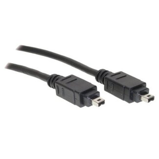 DeLOCK FireWire 400 Kabel 4-Pin auf 4-Pin, Schwarz, 1 Meter