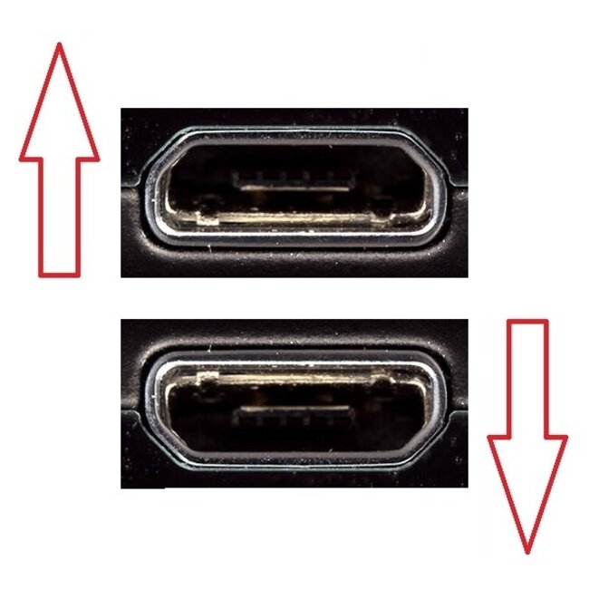 USB Micro B Auto-Ladegerät mit festem Kabel und abgewinkeltem Stecker (nach unten) - 1A / Schwarz - 1 Meter