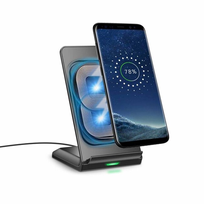Choetech Fast Charging kabelloses Ladegerät mit Qi-Technologie - 2A/10W, schwarz