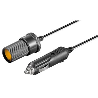 Goobay Zigarettenanzünder Verlängerungskabel - 12-24V/2,5A - 2 Meter