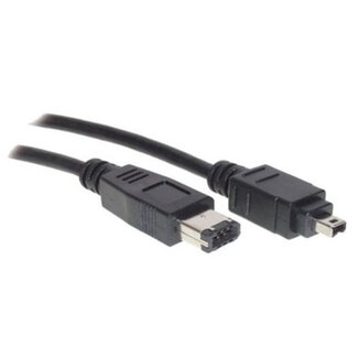 DeLOCK FireWire 400 Kabel 4-Pin auf 6-Pin Schwarz 1 Meter