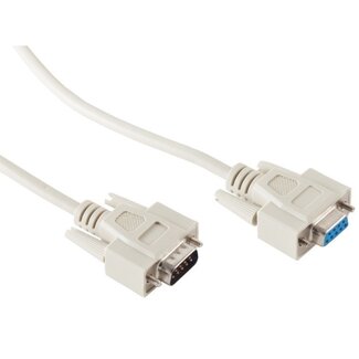 S-Impuls Serielles RS232 Verlängerungskabel 9-pol SUB-D (m) - 9-pol SUB-D (w) / vergossene Stecker - 5 Meter