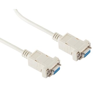 S-Impuls Serielles RS232 Nullmodemkabel 9-pol SUB-D (w) - 9-pol SUB-D (w) - 3 Meter