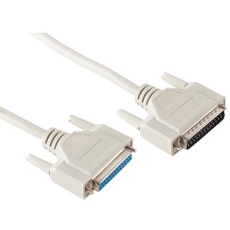 S-Impuls Serielle RS232 Verlängerungskabel 25-pol SUB-D (m) - 25-pol SUB-D (w) / vergossene Stecker - 1,8 m