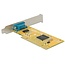 DeLOCK RS232 PCI-Karte mit 1x 9-poligem SUB-D Anschluss und Low Profile Halterung