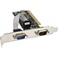 InLine serielle RS232 PCI-Karte mit 2 x 9-poligen SUB-D Anschlüssen