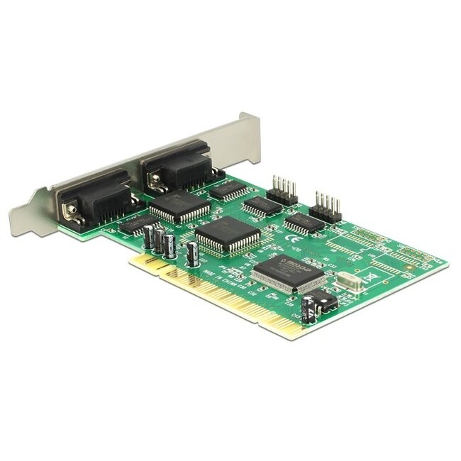 DeLOCK RS232 PCI-Karte mit 4 x 9-poligen SUB-D Anschlüssen
