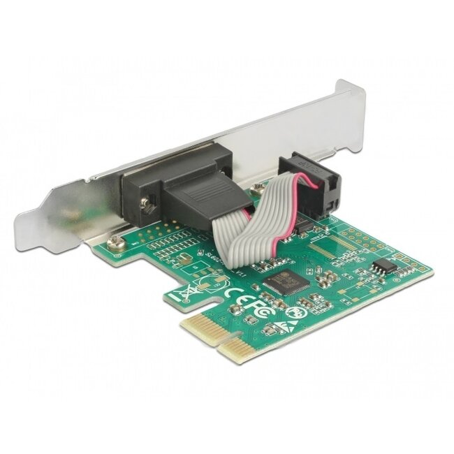 DeLOCK RS232 PCI-Express Karte mit 1x 9-poligem SUB-D Anschluss und Low Profile Halterung