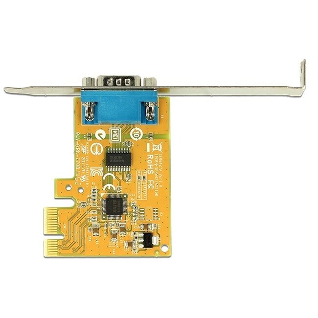 DeLOCK RS232 PCI-Express Karte mit 1x 9-poligem SUB-D Anschluss und Low Profile Halterung