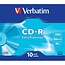 Verbatim CD-R Rohlinge im Slim Case - 52x - 700 MB / 80 Min. - 10 Stück